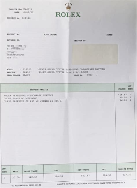 custom rolex receipt generator